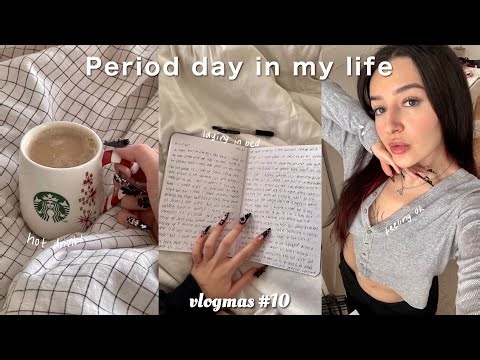 *realistic* period day in my life: being kind to yourself, productivity, cramps l vlogmas day 10!