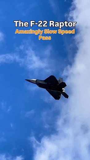 Rodney Hurley | The F-22 RAPTOR demonstrates its insanely slow airspeed capabilities. By sitting on top of its 70,000lbs thrust vectoring thrust engines... | Instagram