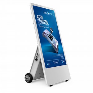 [Hot Item] 43 Inch Outdoor Portable Battery-Powered High Brightness a-Frame Display Smart Digital a-Board Advertising Player Digital Signage