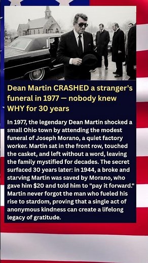 Dean Martin CRASHED a stranger's funeral in 1977 — nobody knew WHY for 30 years