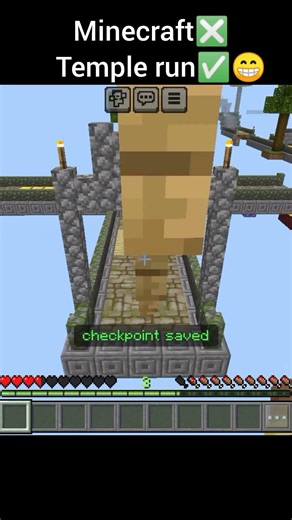 minecraft❎ temple run✅6767#minecraft #shortfeed