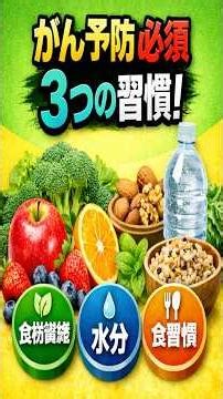 がん予防で絶対に守るべき3つの習慣