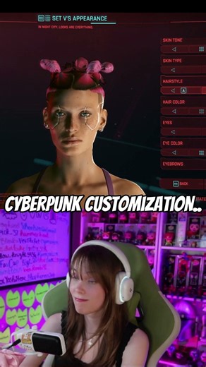 cyberpunk 2077 customization is very up and down.. #cyberpunk2077 #nightcity #cyberpunk