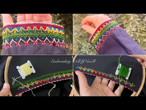 Gorgeous Outfit Embroidery for Parties | Step-by-Step Fashion Tutorial 2025 Bordado