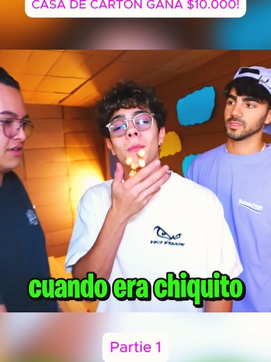 EL ÚLTIMO EN SALIR DE LA CASA DE CARTÓN GANA $10.000! Partie 1 #CASA #SALIR #tiktokmexico