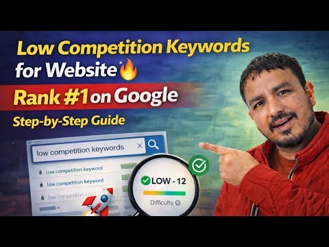 How to Find Low Competition Keywords for Website 🔥 | Rank #1 on Google (Step-by-Step Guide)