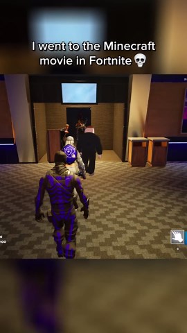 MINECRAFT MOVIE IN FORTNITE 😭💀 #shorts