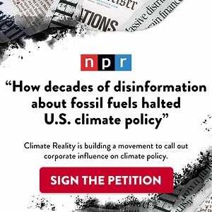 𝐏𝐥𝐞𝐚𝐬𝐞 𝐰𝐚𝐢𝐭! 𝐘𝐨𝐮 𝐧𝐞𝐞𝐝 𝐭𝐨 𝐤𝐧𝐨𝐰 𝐭𝐡𝐢𝐬. In 2023, the fossil fuel industry spent over $100 million on lobbying against planet-saving change. That’s just one way Big Oil has worked consistently to suppress the urgency of the climate crisis and to downplay the real clean energy solutions we need today. But 𝒆𝒏𝒐𝒖𝒈𝒉 𝒊𝒔 𝒆𝒏𝒐𝒖𝒈𝒉. Climate Reality is calling on concerned people like you to take action and help stop Big Oil’s influence on climate action. Together we’re b