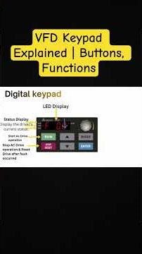 VFD Keypad Explained | Buttons Functions #vfd #electrician #electrical #trending