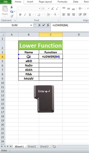 LOWER Function in Excel | Convert Text to Lowercase