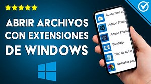 Cómo abrir archivos con extensiones de archivo desconocidas en WINDOWS?