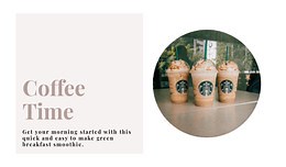 Coffee time - HTML Template by Nicepage