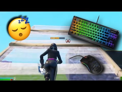 Satisfying, Relaxing Fortnite Keyboard ASMR Sounds 😴Go Goated Zone Wars Gameplay 🤫Steelseries apex
