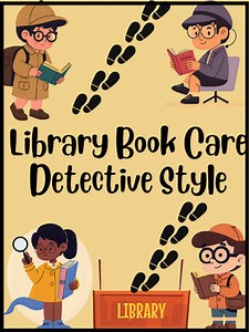Library Book Care Detective Style