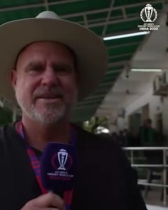 At the nets with 🇵🇰 Matthew Hayden takes us behind the scenes inside Pakistan's training session ahead of their #CWC23 clash against Sri Lanka. | ICC - International Cricket Council