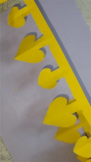 DIY Paper Heart Hanging 💛 | Easy Craft Idea| Cute Paper Heart Hanging 💖