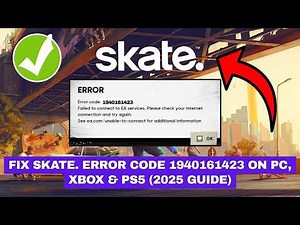 How to Fix skate. Error Code 1940161423/3308673633/852146987/3967269002/1478078408 (PS5/PS4/PC)