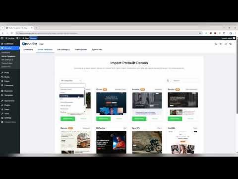 Uncoder Starter Templates Import