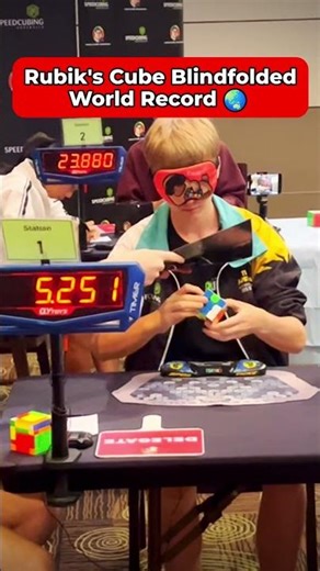 🏆🌎 11.67 Blindfolded World Record! 🌎🏆