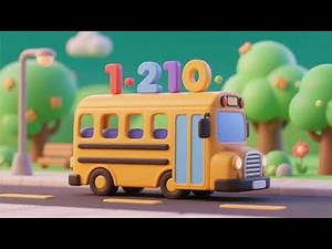 Counting on the Bus 1–10 🚌🔢 | Learn Numbers with Fun Bus Ride | Nursery Rhymes