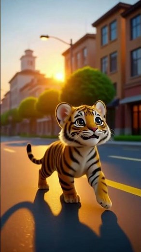 👶 Cute Cub to Cyber King! 🐅 Golden Robot Transformation!