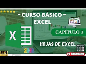CURSO DE EXCEL - CAPÌTULO 3, Hojas de Excel, Manejo de hojas.🥇🥇