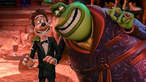 Roddy meets Le Frog Flushed Away (Hugh Jackman, Jean Reno)