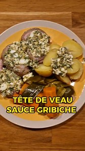 Tête de veau sauce gribiche ! J'en voulais jamais étant gosse, mais franchement...mais qu'est-ce qu'on est bête quand on est gamin ! #tetedeveau #saucegribiche #cuisine #quoimangeroumanger | Quoi manger? Où manger?