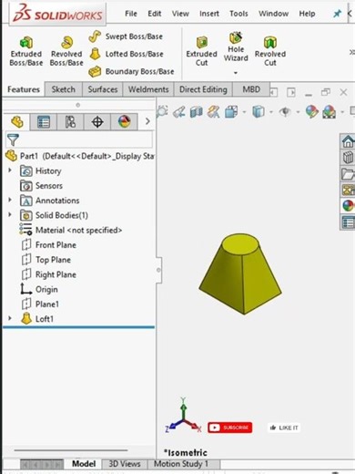 SolidWorks Lofted Boss Explained #solidworkstutorial