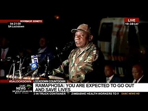 President Ramaphosa addresses SANDF ahead of 21-day lockdown
