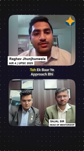 AIR 4 Raghav's Best Advice for UPSC Aspirants #sarrthiias #sajalsir