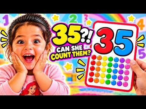 Can a Toddler Count to 35?! 🔢😲 | Numbers & Counting for Kids