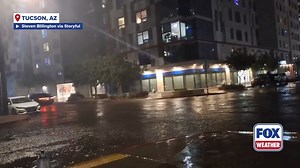 14K views · 319 reactions | It was a rough, wet day for locals in Tucson, Arizona, as heavy rain caused flooding on some roads on Saturday. People in the area experienced strong winds as the National Weather Service warned of thunderstorms. #Arizona #rain #windy #thunderstorm #FoxWeather | FOX Weather | Facebook