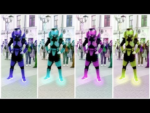 EPIC NEON SHUFFLE DANCE FIGHT 💥😎 WHO IS THE BEST SHUFFLER? 🤩⭐ FLOOR CLASH