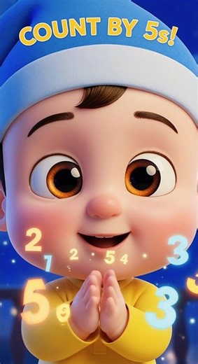 Count by 5s Song 🔢 #cutebaby #nurseryrhymes