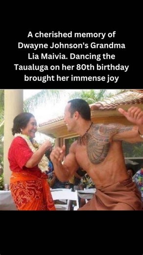 MomDadGrandCo | Stories to Share on Instagram: "A cherished memory of Dwayne Johnson's Grandma Lia Maivia. Dancing the Taualuga on her 80th birthday brought her immense joy. Follow @momdadgrandco for more love stories. #lovestoryvideo #grandparentslove #grandparentsanniversary #grandparentsanniversaryparty #couplelovestory"