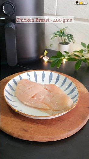 Easy Chicken Breast Recipe In Air Fryer | Air Fryer Dinner Recipes #shorts