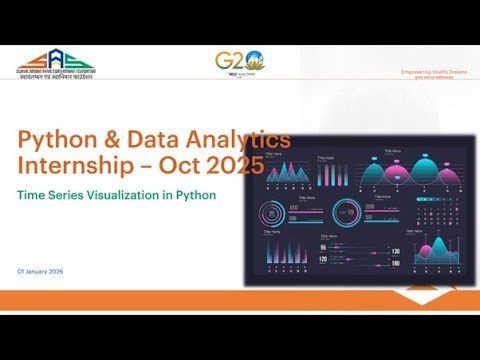 Python Data Analytics Internship | Session 28: Time Series Visualization in Python | SASF | Swavalamban Avam Swabhimaan Foundation (SAS Foundation)
