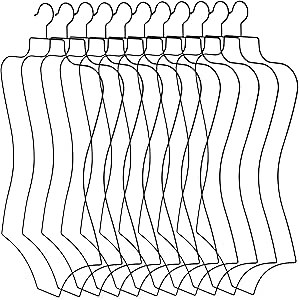 Taiyin Body Shape Bikini Hanger Wire Lingerie Hangers for Display Swimsuit Bathing Suit Swimwear Slip Dress