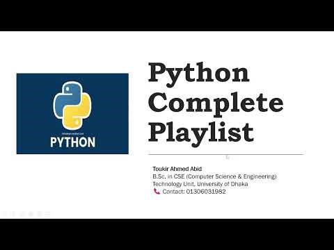 Python Full Course Roadmap | Bangla Tutorial | video-01