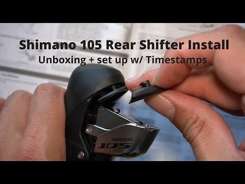How to Install Road Bicycle Shifter Shimano STI 105 Rear Brake Lever + Unboxing and Setup
