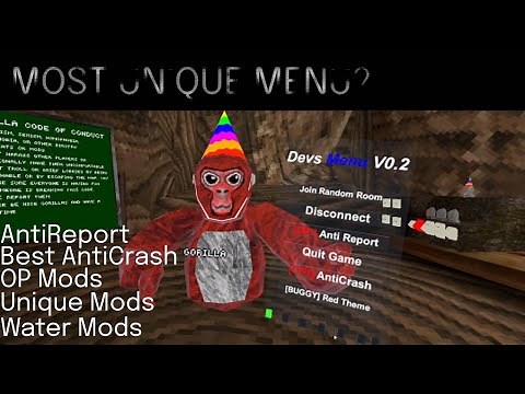 BEST FREE UNDETECTED MENU? [Best AntiCrash] [OP Mods] | Gorilla Tag VR