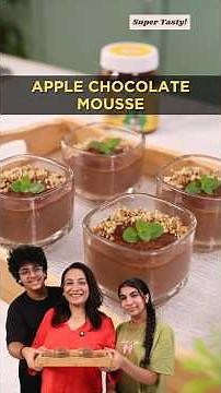 Apple Chocolate Mousse | Mousse with just 3 ingredients