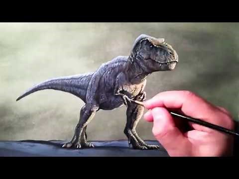How to paint TYRANNOSAURUS REX from JURASSIC WORLD