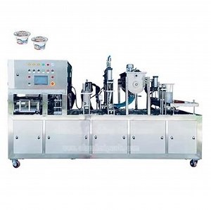 [Hot Item] Automatic Plastics Paper Cup Packaging Machine Cup Filling Sealing Machine