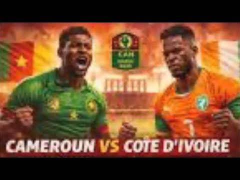 Match en direct, deuxième période Côte d’Ivoire, Cameroun, huitième de finale de la coupe CAN2025 ￼