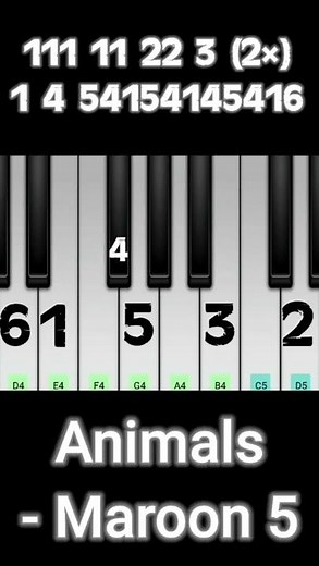 Animals - Maroon 5 | Perfect Piano | Learn Piano With AZU