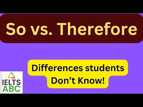 The difference between so and therefore in speaking and writing