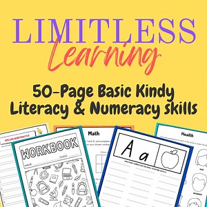 50-page Basic Kindy Literacy & Numeracy Skills Workbook || Abcs Maths Science and Health Booklet Activity Book for Kids Learning Disability - Etsy UK
