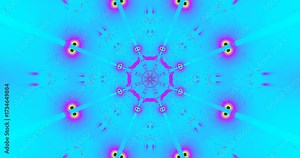 Dynamic tunnel loop with vibrant swirling colors and patterns for immersive visual experience Stock Video